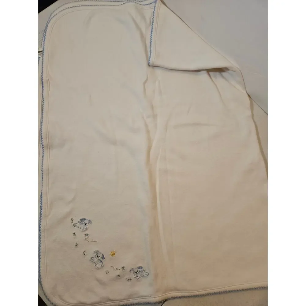 Vintage bundle of 3 baby blankets baby boy bedding receiving blankets